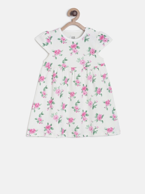 MINI KLUB Girls Multicoloured Printed Fit and Flare Dress, Multi