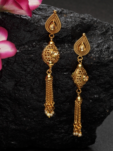 DUGRISTYLE Gold-Plated Classic Drop Earrings
