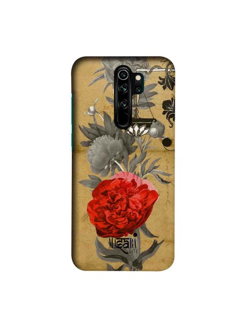 macmerise Brown & Red Masaba Lite Masaba Floral Scale Sublime Xiaomi Redmi Note 8 Pro Back Cover