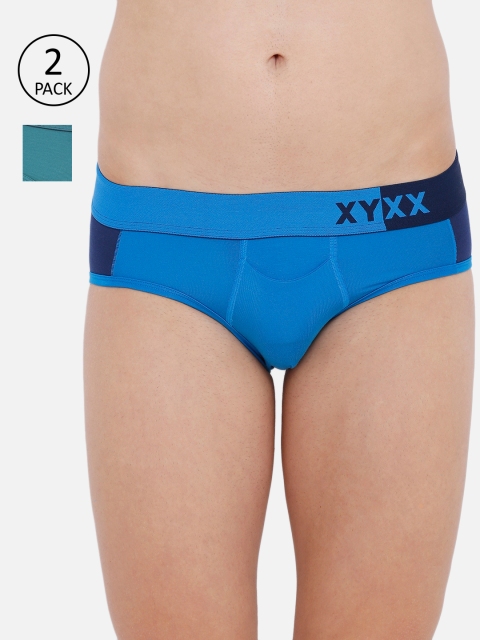 XYXX Men Pack Of 2 Colourblocked Ultra-Soft Antimicrobial Basic Briefs XYBRF2PCKN166, Navy blue
XYXX Men Pack Of 2 Colourblocked Ultra-Soft Antimicrobial Basic Briefs XYBRF2PCKN166, Navy blue