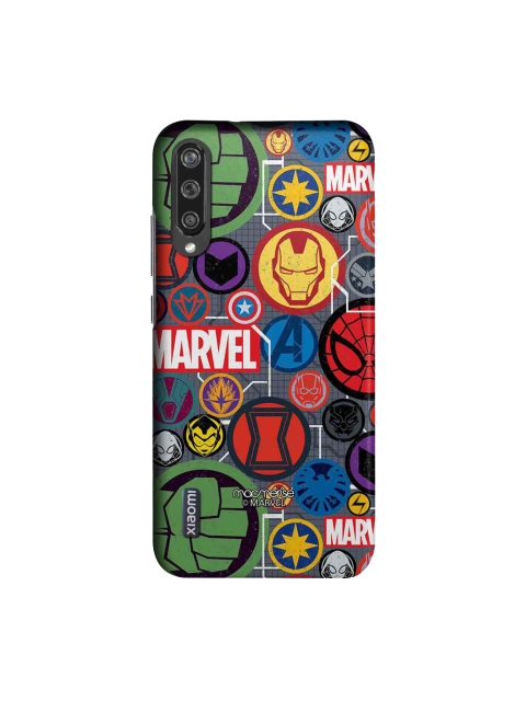 macmerise Grey & Red Marvel Comics Iconic Mashup Xiaomi Mi A3 Back Case