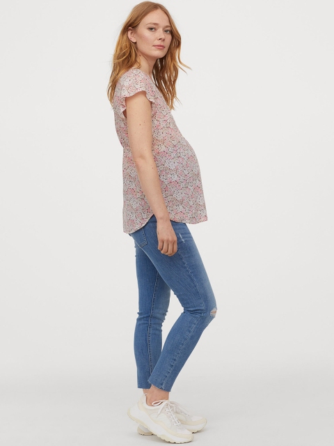 H&M MAMA Women Multicolored Patterned blouse, Multi