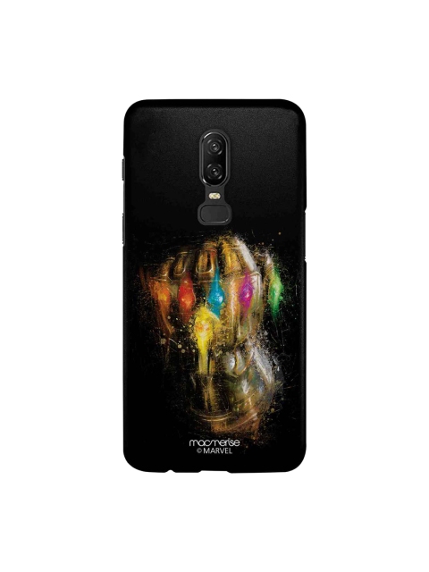 macmerise Black Marvel comics Gauntlet Brushstrokes Sublime OnePlus 6 Back Case