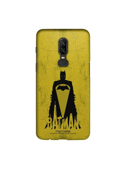 macmerise Yellow & Black DC Comics Bat Sigl Sublime OnePlus 6 Back Case