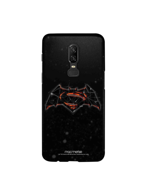 macmerise Black & Orange DC Comics Bat Super Trace Sublime Back Case OnePlus 6 Back Case