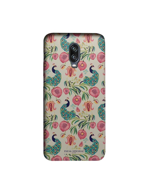 macmerise Beige & Pink Payal Singhal Anaar & Mor Sublime OnePlus 6T Back Case