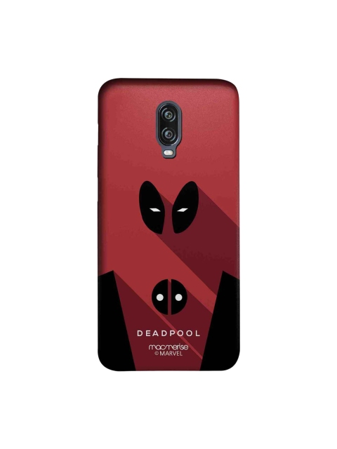 macmerise Red & Black Marvel Comics Minimalistic Deadpool Pro OnePlus 6T Back Case