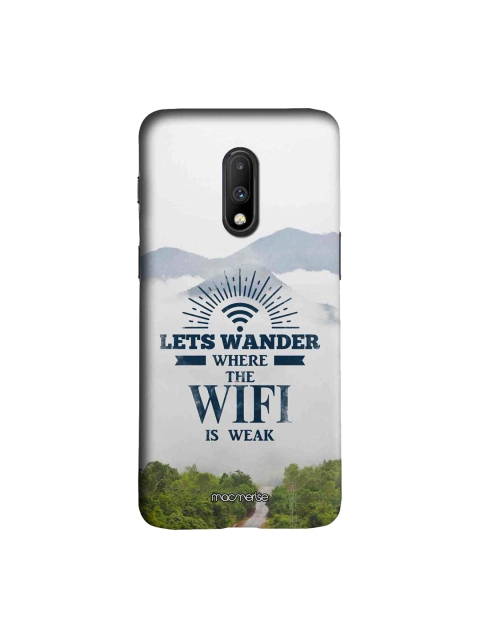 macmerise White & Green Wander Without Wifi Sublime OnePlus 7 Back Cover
