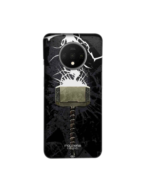 macmerise Black & Grey Marvel ComicsThe Thunderous Hammer Sublime OnePlus 7T Back Cover