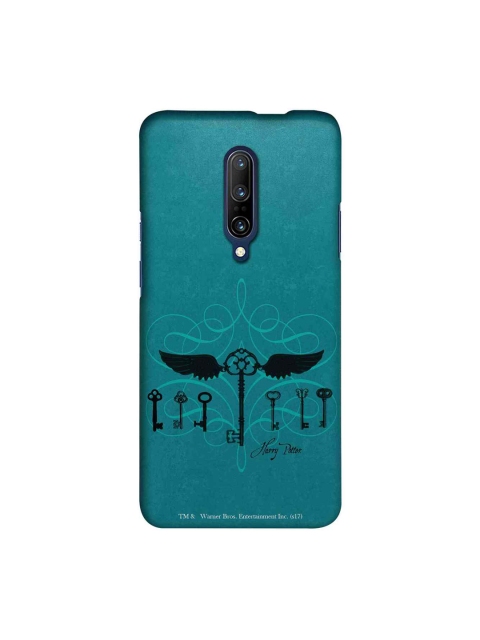 macmerise Teal Blue & Black Harry Potter Keys Sublime OnePlus 7 Pro Back Case