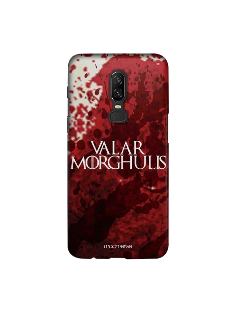 macmerise Red & White Valar Morghulis Sublime OnePlus 6 Back Case