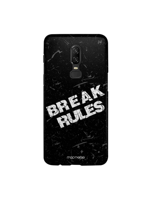 macmerise Black & White Break Rules OnePlus 6 Back Case
