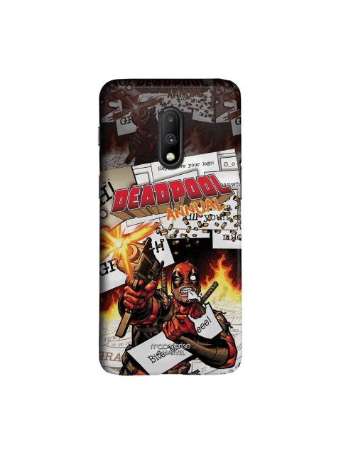 macmerise Brown & White Marvel Comics Deadpool Sublime OnePlus 7 Back Case