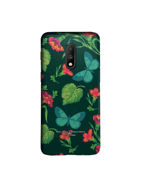 macmerise Green & Red Butterfly Effect Sublime OnePlus 7 Back Cover
