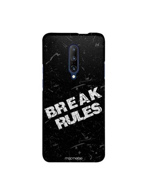 macmerise Black & White Break Rules OnePlus 7 Pro Back Case