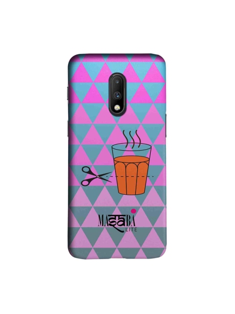 macmerise Magenta & Blue Masaba Lite Cutting Chai Sublime OnePlus 7 Case
