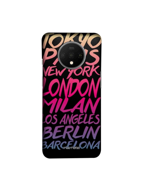 macmerise Black & Pink Fashion Cities Printed Sublime OnePlus 7T Back Case