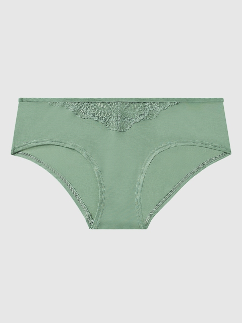 La Senza Women Green Solid Remix Ultrasoft Hipster Briefs 11151718-4GG2