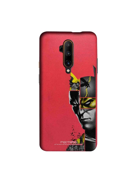 macmerise Red & Grey DC Comics Bat Collage Sublime OnePlus 7T Pro Back Case