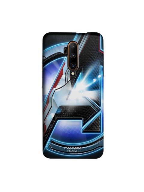 macmerise Grey & Blue Captain America OnePlus 7T Pro Back Case