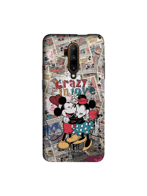 macmerise Beige & Red Disney Crazy In Love Sublime OnePlus 7T Pro Back Case