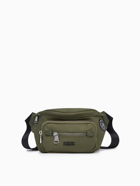 LYN Women Green Solid Satchel