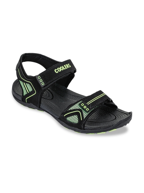 Liberty Men Green & Black Sports Sandals