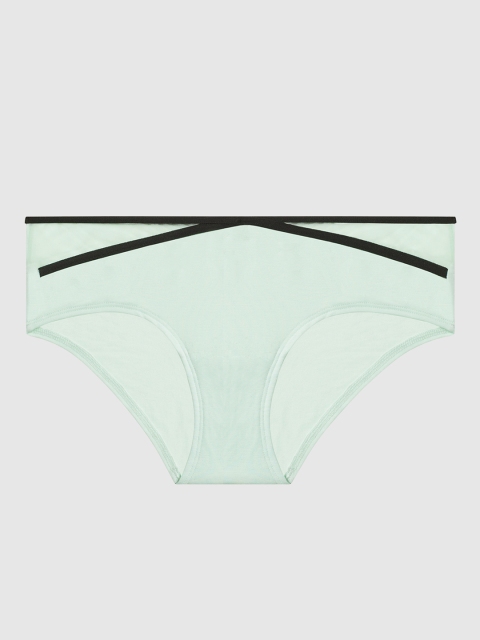 La Senza Women Green Solid Remix Ultrasoft Hipster Briefs 11150648-19K6