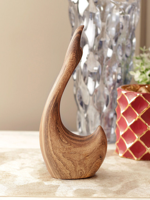 Living Essence Brown Ceramic Luna Swan Figurine Showpiece 
Living Essence Brown Ceramic Luna Swan Figurine Showpiece