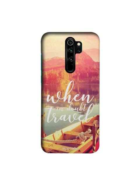 macmerise Pink & Yellow When in Doubt Travel Sublime Xiaomi Redmi Note 8 Pro Back Cover