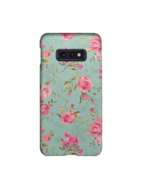 macmerise Green & Pink Flowers Sublime Samsung Galaxy S10E Back Case