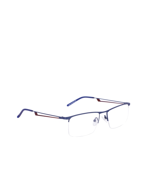 MARC LOUIS Unisex Blue Solid Half Rim Rectangle Frames MARC LOUIS 8025 C03 54 FR