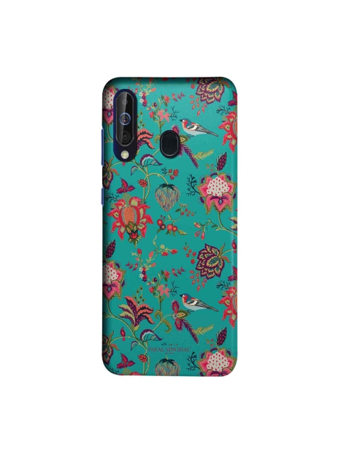 macmerise Teal Green & Pink Payal Singhal Chidiya Sublime Samsung Galaxy M40 Back Case