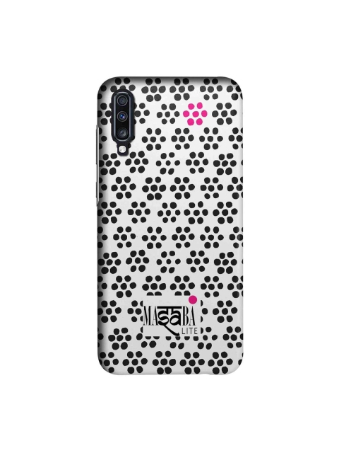 macmerise Black & White Masaba Boondi Print Sublime Samsung Galaxy A70 Back Case