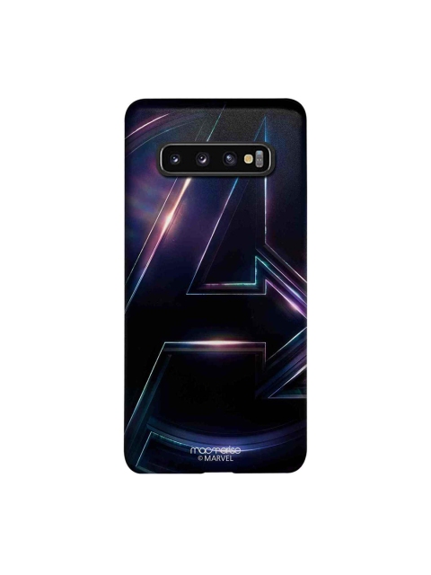macmerise Black & Blue Marvel Comics Infinity Logo Metallic Sublime Samsung Galaxy S10 Back Case