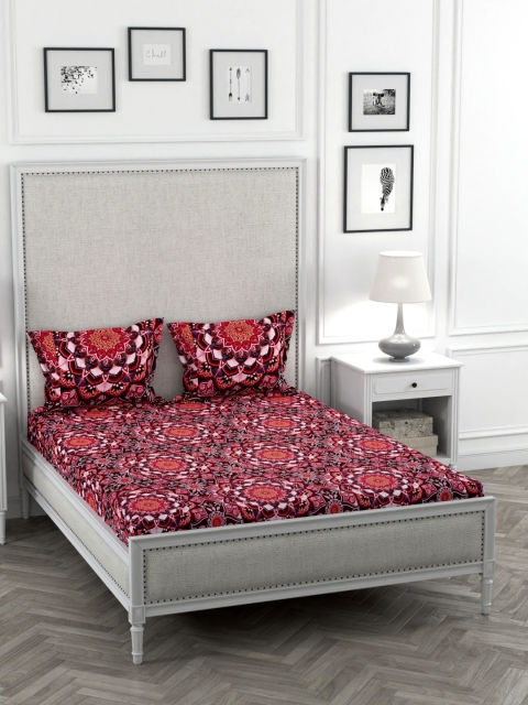 STELLAR HOME Multicoloured Floral TC Poly Satin 1 Bedsheet with 2 Pillow Covers, Multi
STELLAR HOME Multicoloured Floral TC Poly Satin 1 Bedsheet with 2 Pillow Covers, Multi