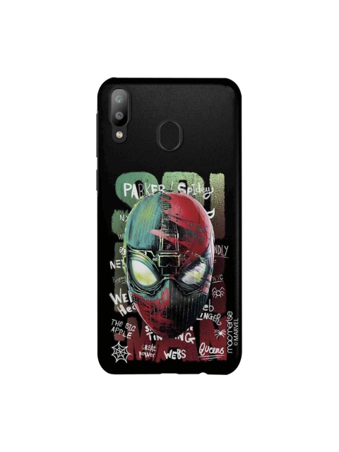 macmerise Black & Green Spiderman Printed Samsung Galaxy M20 Back Case