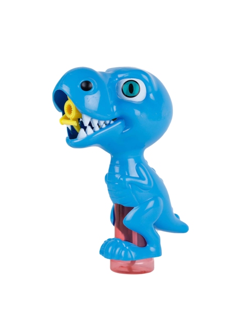 Webby Kids Blue & Pink Dinosaur Bubble Make Machine Toy With Bubble Solution