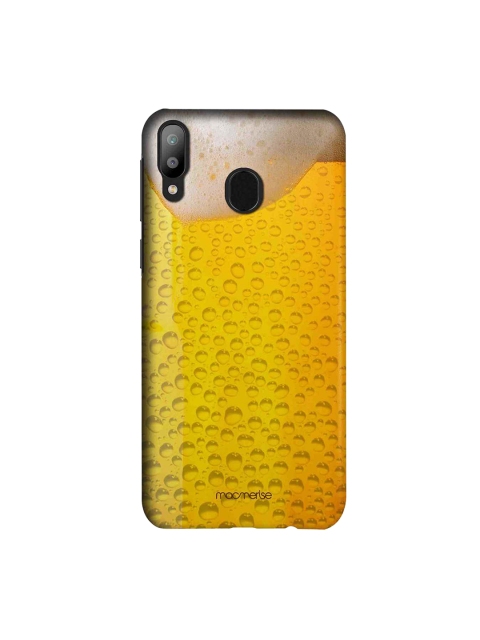 macmerise Yellow & Beige Chug It Samsung Galaxy M20 Back Case
