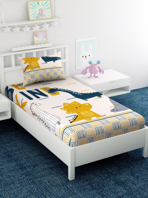 EverHOME Yellow & Blue Cartoon Characters 210 TC Cotton 1 Single Bedsheet with 1 Pillow Covers
EverHOME Yellow & Blue Cartoon Characters 210 TC Cotton 1 Single Bedsheet with 1 Pillow Covers
