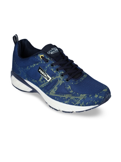 Liberty Men Navy Blue Mesh Running Shoes