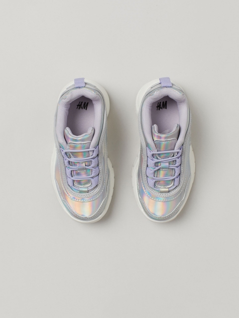 H&M Girls Silver-Toned Trainers