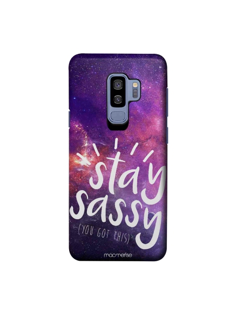 macmerise Purple & White Stay Sassy Sublime Samsung Galaxy S9 Plus Back Case