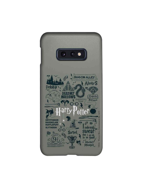 macmerise Grey & Green Harry Potter Infographic Samsung Galaxy S10E Back Case
