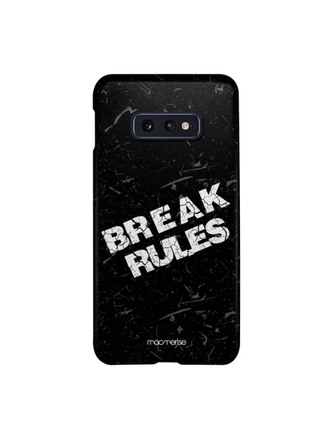macmerise Black & White Break Rules Illustration Sublime Samsung Galaxy S10E Case