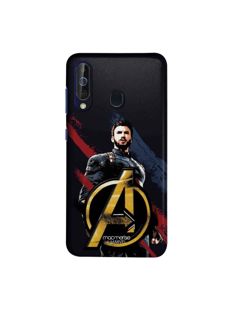 macmerise Black & Blue Marvel Comics Captain America Postcard Sublime Samsung Galaxy A60 Back Case
