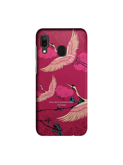 macmerise Pink & Yellow Flying Flamingoes Samsung Galaxy A30 Back Case