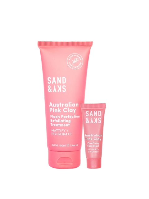 SAND & SKY Australian Pink Clay - Exfoliating Treatment with Mini Porefining Face Mask
SAND & SKY Australian Pink Clay - Exfoliating Treatment with Mini Porefining Face Mask