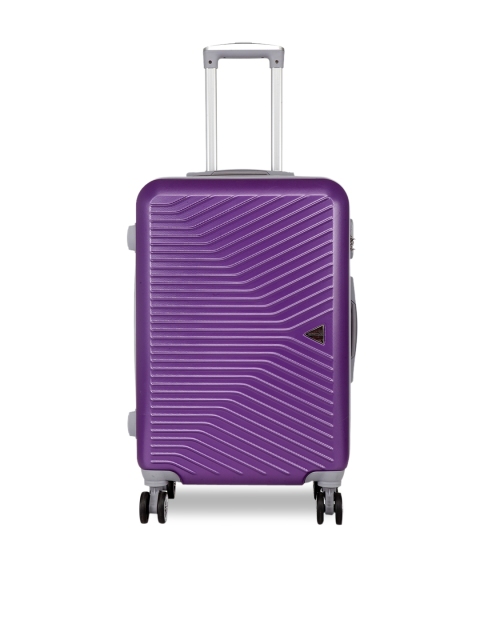 Teakwood Leathers Unisex Purple Textured 360-Degree Rotation Medium Trolley Suitcase
Teakwood Leathers Unisex Purple Textured 360-Degree Rotation Medium Trolley Suitcase