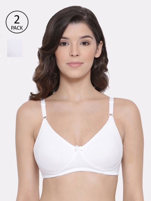 LYRA Pack of 2 White Solid Non-Wired Non Padded Everyday Bras LYRA_BRA_513_WHITE_2PC
LYRA Pack of 2 White Solid Non-Wired Non Padded Everyday Bras LYRA_BRA_513_WHITE_2PC